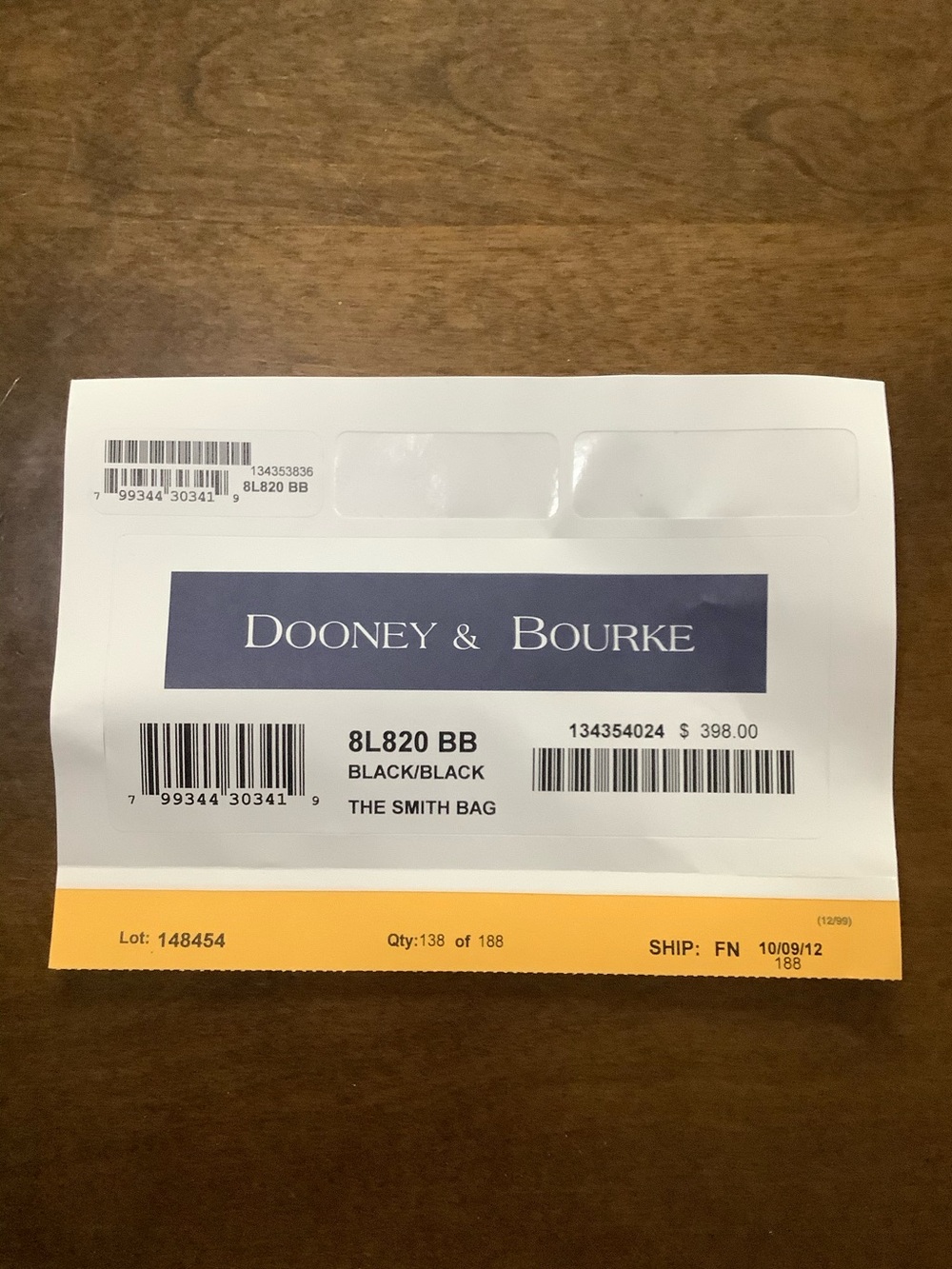 NWT Dooney & Bourke The Smith Bag Black Leather Tote - Picture 12 of 12